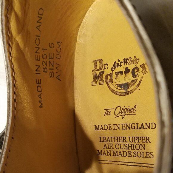 Vtg Doc Dr. Martens Mary Jane UK 5 | US 7 Pewter Silver Made England Goth Punk - Picture 12 of 15